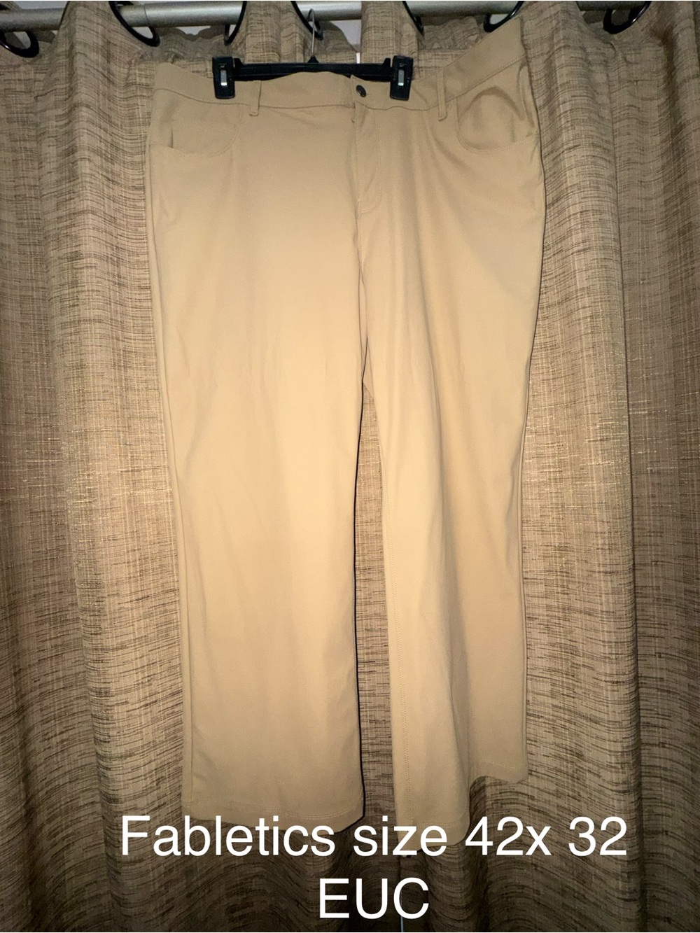 Fabletics Men's Khaki Performance Dress Pants